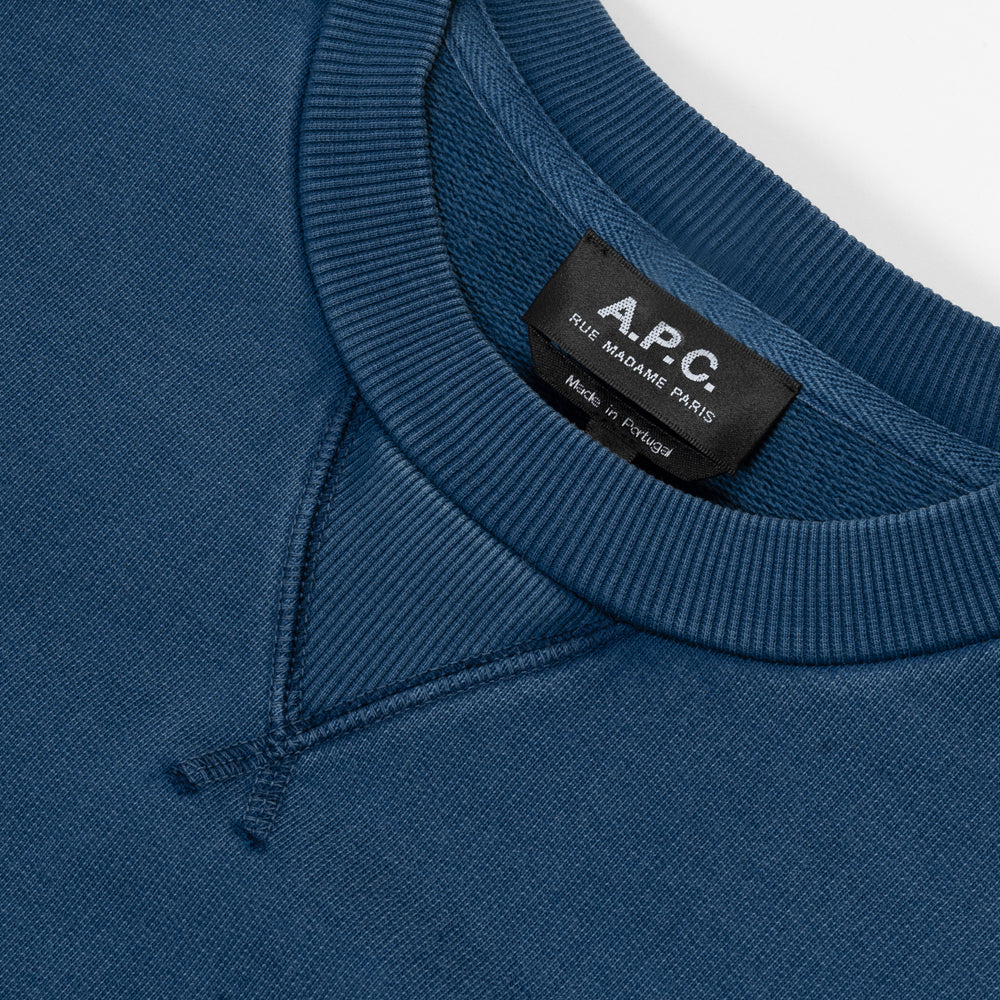 A.p.c. Sweat Label H Garment Dye Marine Cohcm-h27979