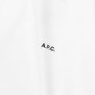 A.p.c. Tshirt Boxy Micro Logo Blanc Noir Cohbuw-h26386-tag