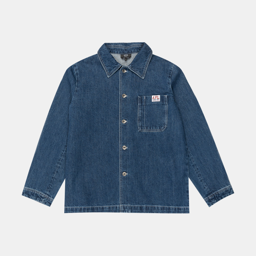 A.p.c. Veste Ralph Indigo Delave Cohet-h02994-ial