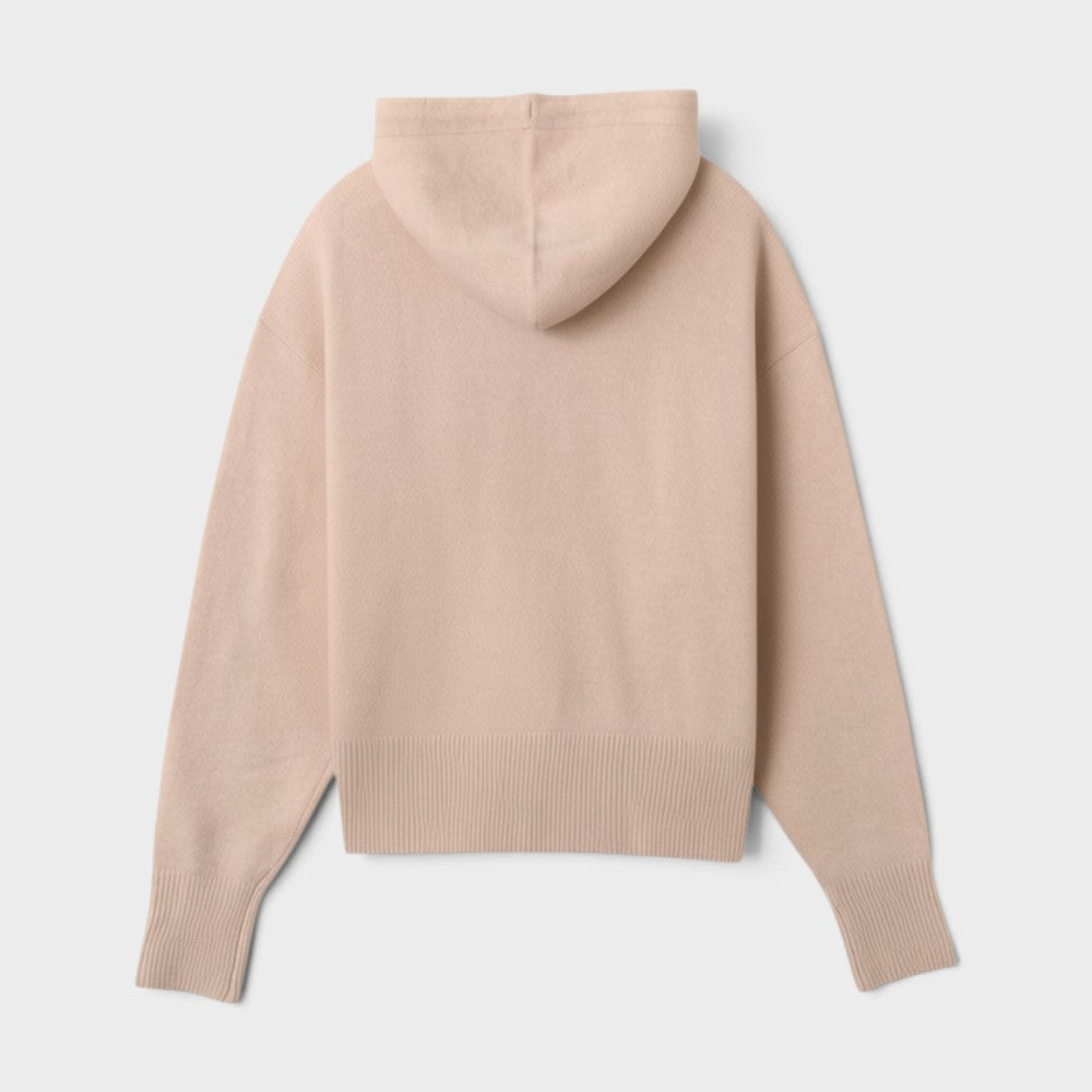 Adidas Essential Knit Hoodie Maille Wonder Taupe Rose Kr9159