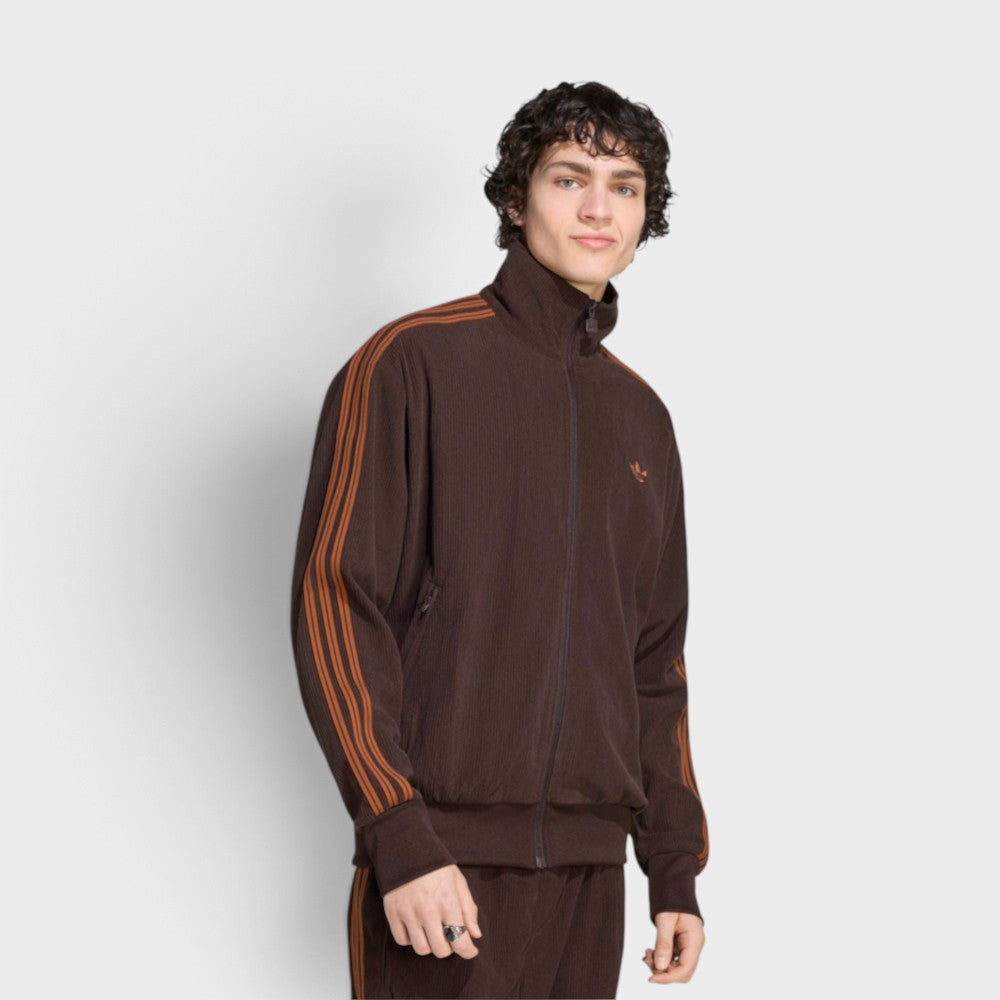 Adidas Firebird Veste Zip Velour Cote Aurora Coffee Kr9713