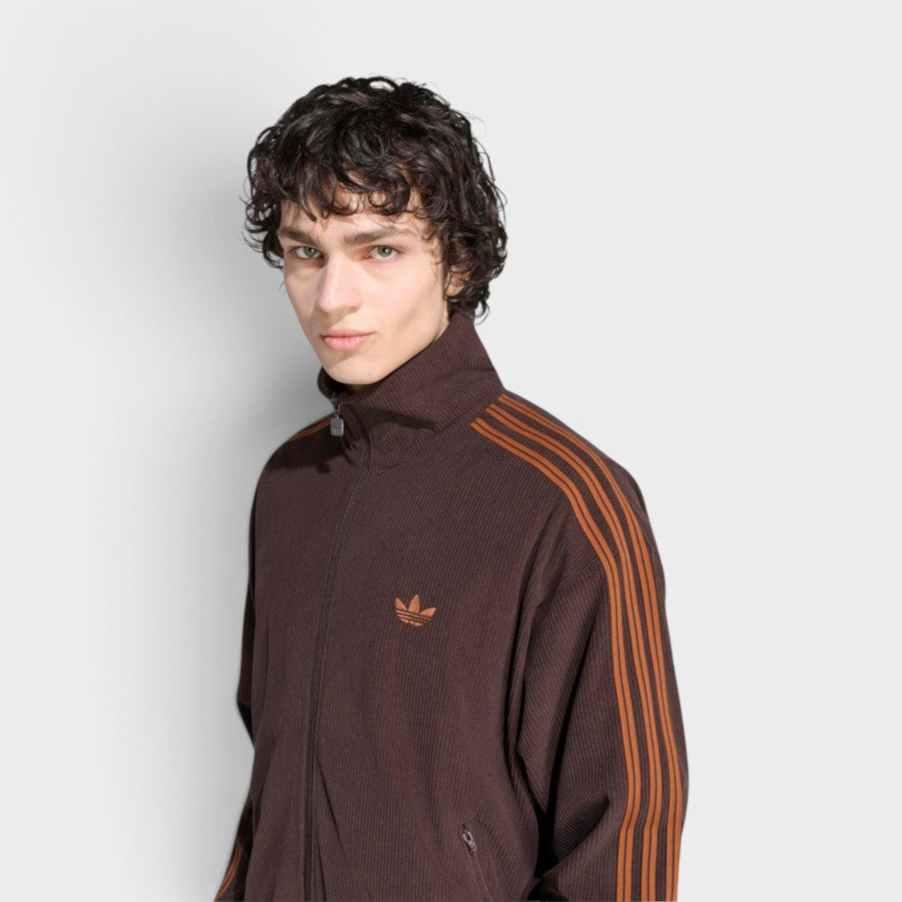 Adidas Firebird Veste Zip Velour Cote Aurora Coffee Kr9713