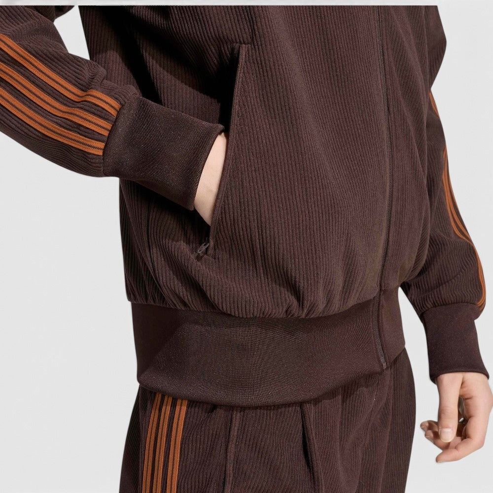 Adidas Firebird Veste Zip Velour Cote Aurora Coffee Kr9713