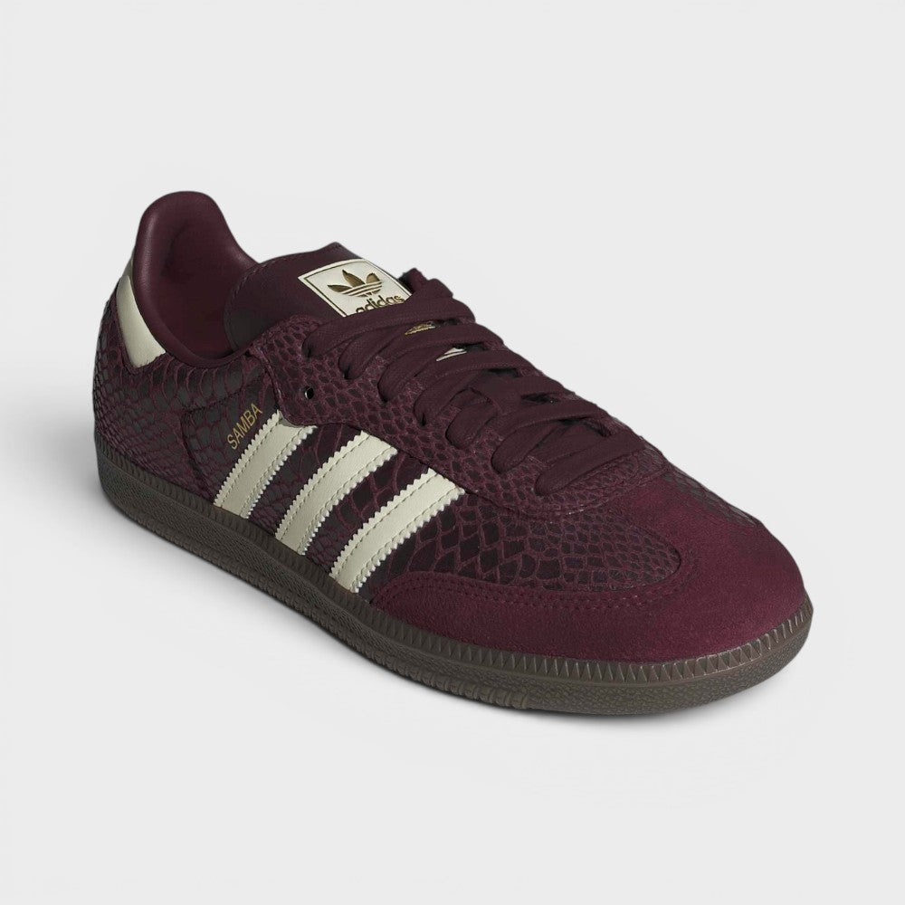 Adidas Samba Og W Maroon Cream White Gold Metallic Ih3979
