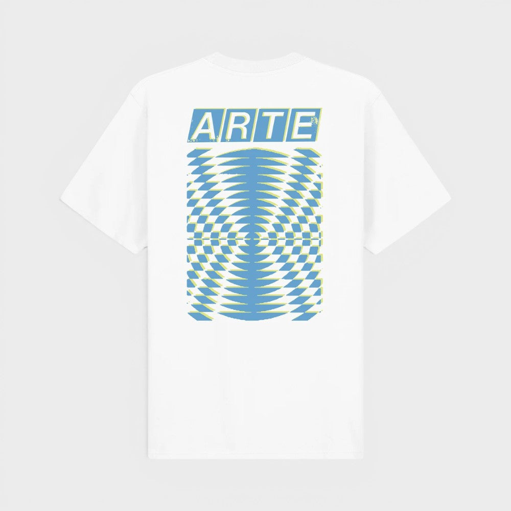 Arte Antwerp Abstract Back Print T-shirt White Ss26-139t-white
