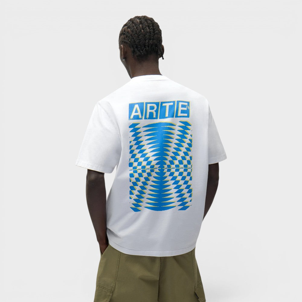 Arte Antwerp Abstract Back Print T-shirt White Ss26-139t-white