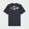 Arte Antwerp Back Collage T-Shirt Navy SS26-100T-NAVY