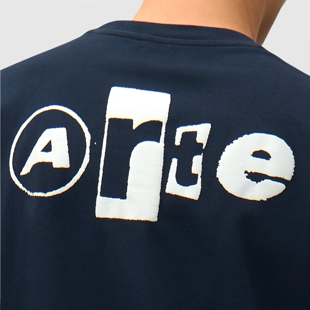 Arte Antwerp Back Collage T-shirt Navy Ss26-100t-navy