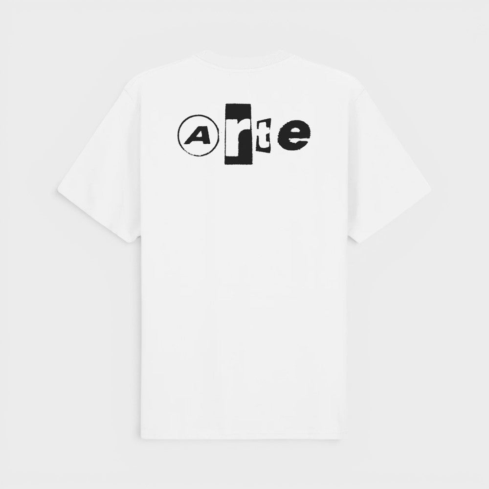 Arte Antwerp Back Collage T-shirt White Ss26-100t-white