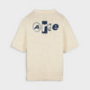 Arte Antwerp Back Graphic Knit T-Shirt Cream SS26-176K-CREAM