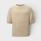Arte Antwerp Back Graphic Knit T-shirt Cream Ss26-176k-cream