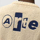 Arte Antwerp Back Graphic Knit T-shirt Cream Ss26-176k-cream