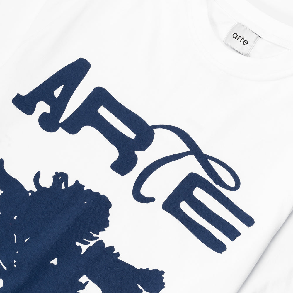Arte Antwerp Big Flower T-shirt White Ss25-115t-100