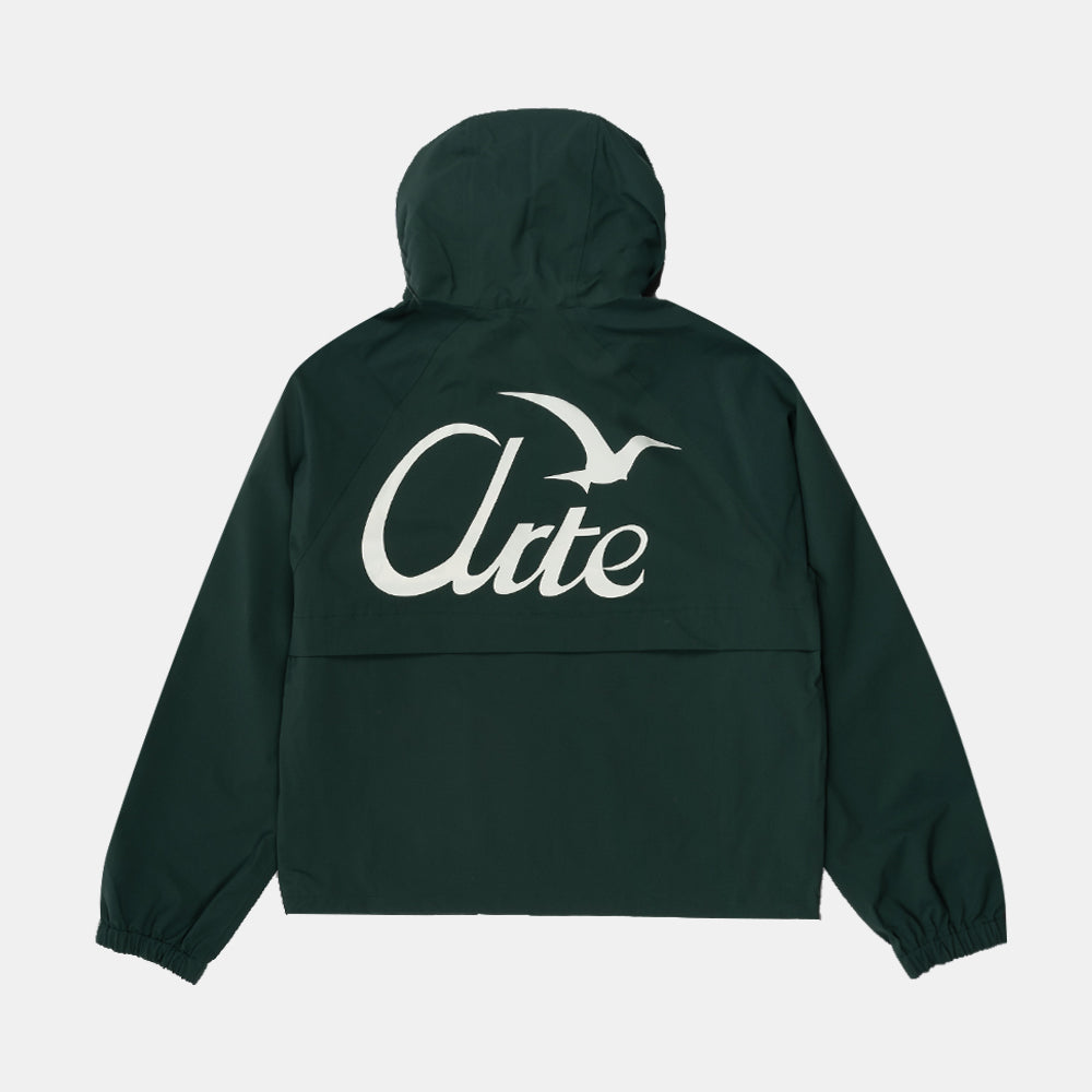 Arte Antwerp Bird Logo Anorak Green Ss25-138j-300