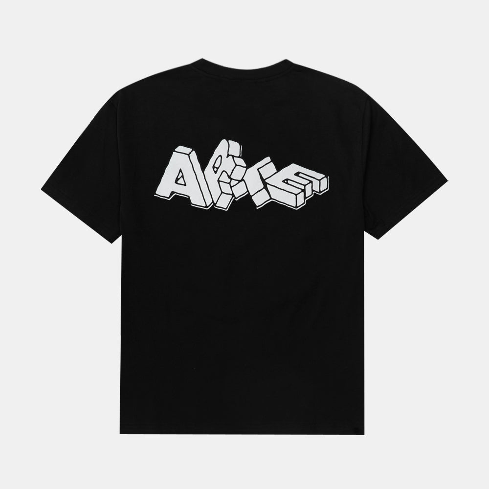 Arte Antwerp Blocks Print T-shirt Black Aw25-100t-1