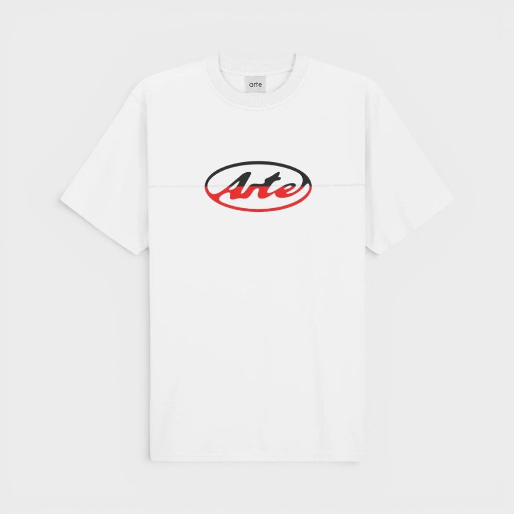 Arte Antwerp Circle Logo Cut T-shirt White Ss26-207t-white