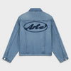 Arte Antwerp Circle Logo Jeans Jacket Denim Bleach SS26-170J-488