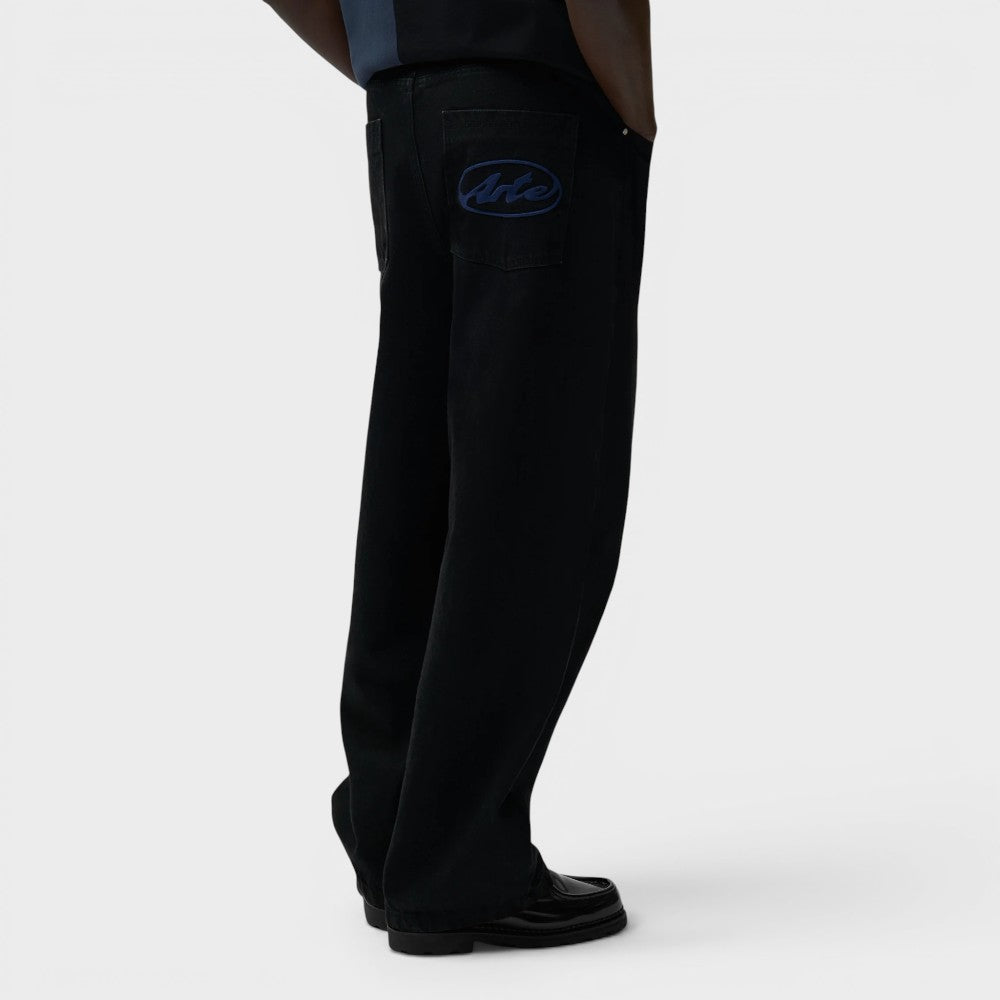 Arte Antwerp Circle Logo Pocket Pants Black Ss26-211p-black