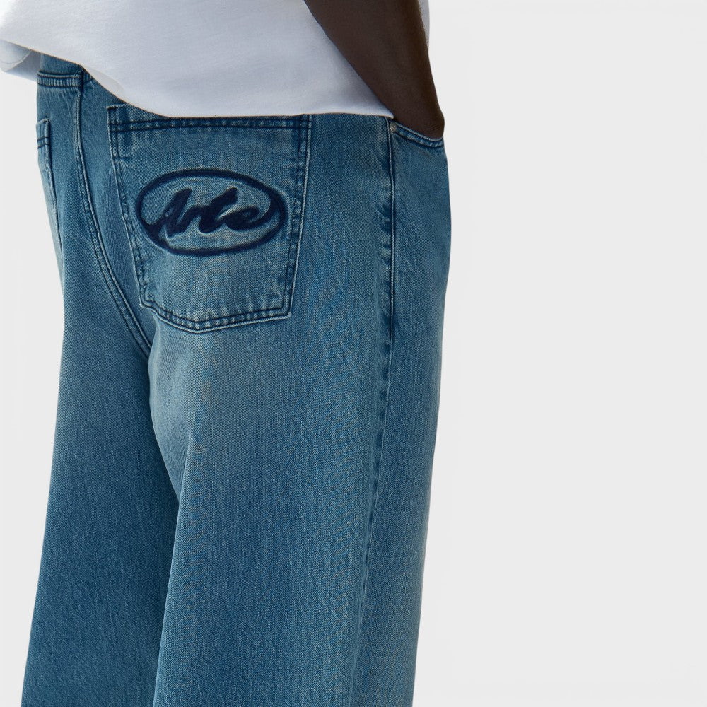 Arte Antwerp Circle Logo Pocket Pants Denim Bleach Ss26-171p-denim-bleach