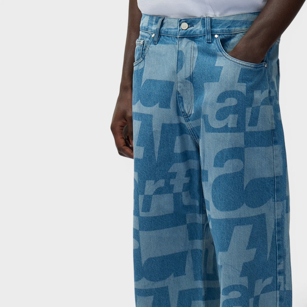 Arte Antwerp Denim Allover Pants Raw Denim Ss26-229p-raw-denim
