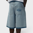 Arte Antwerp Denim Inside/Out Shorts Denim Bleach Ss26-237-sho-denim-bleach