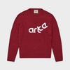 Arte Antwerp Distorted Logo Sweater Bordeaux SS26-091K-1-BORDEAUX