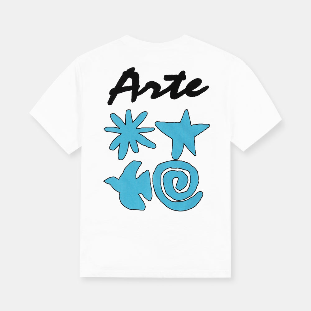 Arte Antwerp Elements Print T-shirt White Ss25-093t-100