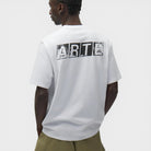 Arte Antwerp Faded Back Print T-shirt White Ss26-142t-white
