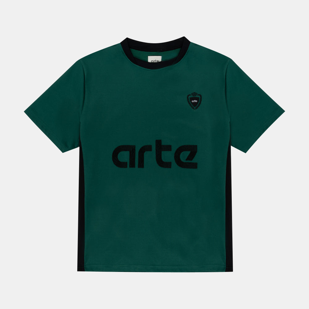 Arte Antwerp Football T-shirt Green Black Ss25-180t-301