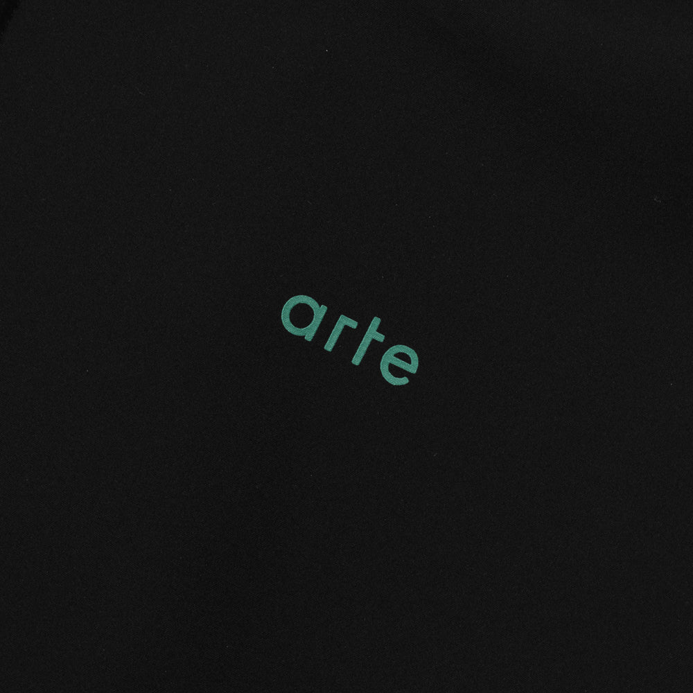 Arte Antwerp Green Logo Polyester Jacket Black Ss25-177j-1