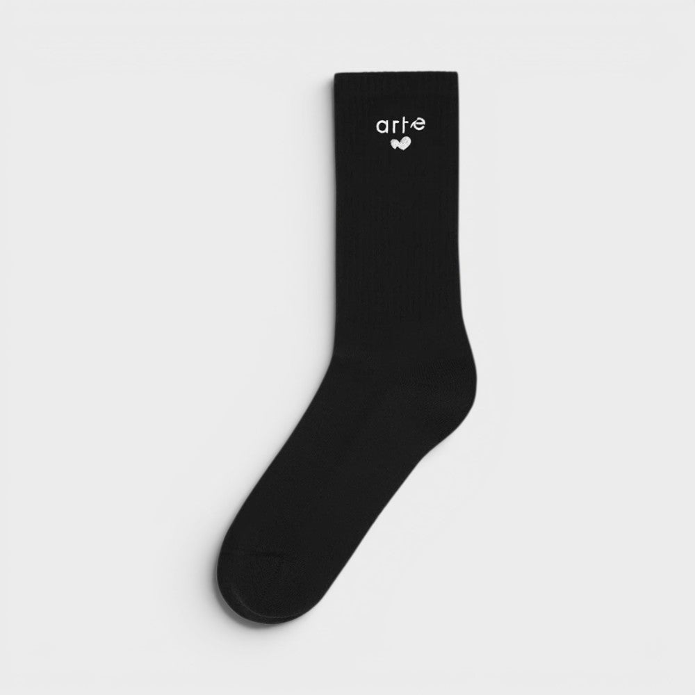 Arte Antwerp Heart Logo Socks Black Ss26-198m-black