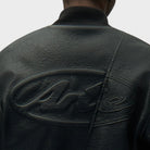Arte Antwerp Leather Varsity Jacket Black Ss26-063j-black