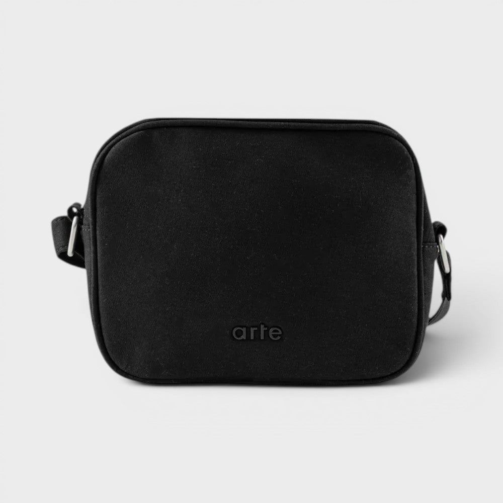 Arte Antwerp Linen Baka Bag Black Ss26-204ac-black