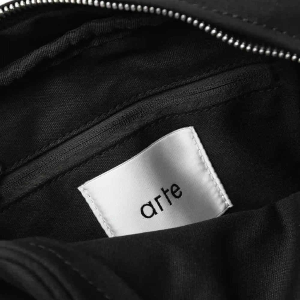 Arte Antwerp Linen Baka Bag Black Ss26-204ac-black