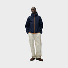 Arte Antwerp Linen Tape Hooded Jacket Navy Ss26-046j-navy