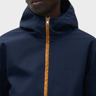 Arte Antwerp Linen Tape Hooded Jacket Navy Ss26-046j-navy