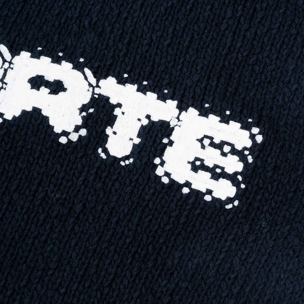 Arte Antwerp Pixel Front Knit Navy Aw25-226k