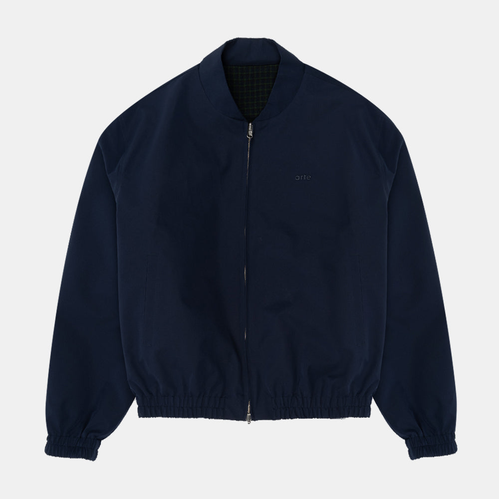 Arte Antwerp Reversible Nylon Jacket Navy Green Ss25-228j-454
