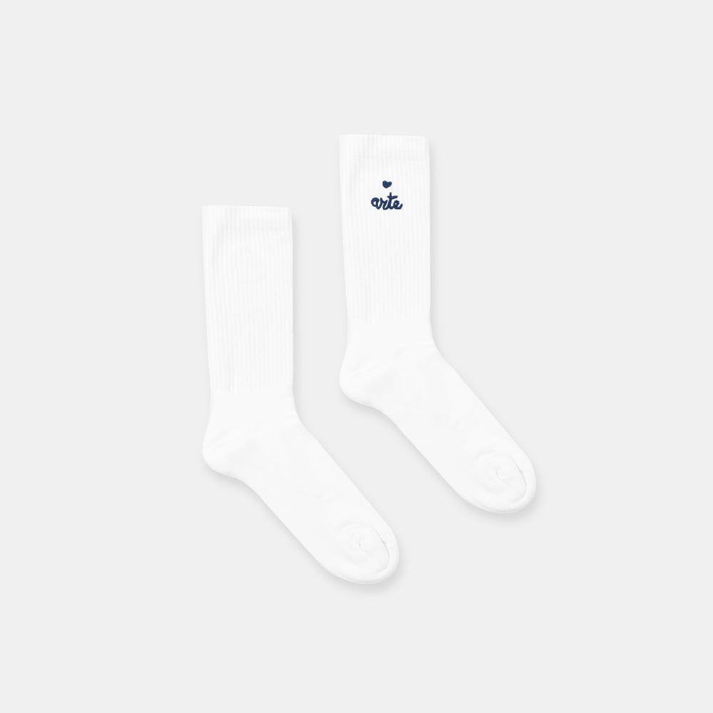 Arte Antwerp Socks Heart Logo White Ss25-182m-100