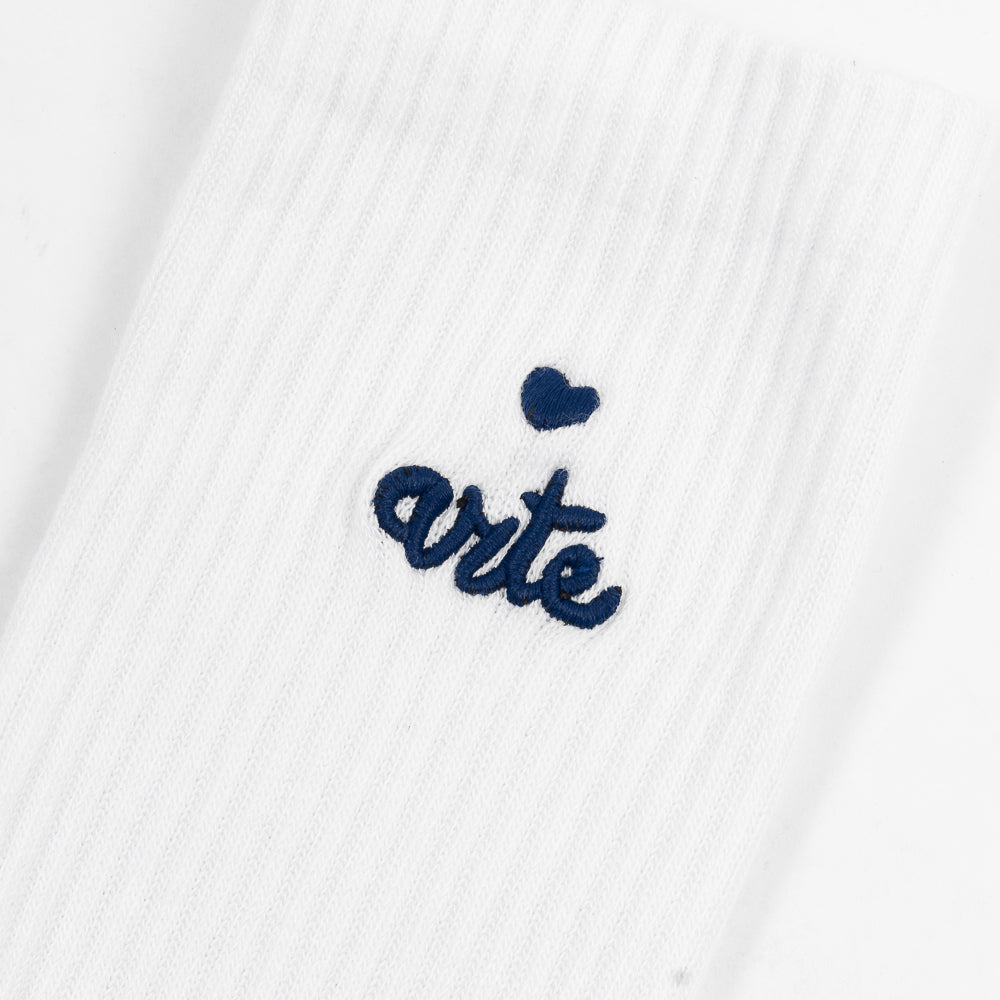 Arte Antwerp Socks Heart Logo White Ss25-182m-100