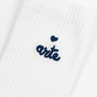 Arte Antwerp Socks Heart Logo White Ss25-182m-100