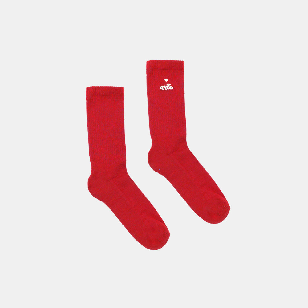 Arte Antwerp Socks Heart Logo Red Ss25-182m-600