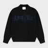 Arte Antwerp Stencil Zip Cardigan Black SS26-213J-1