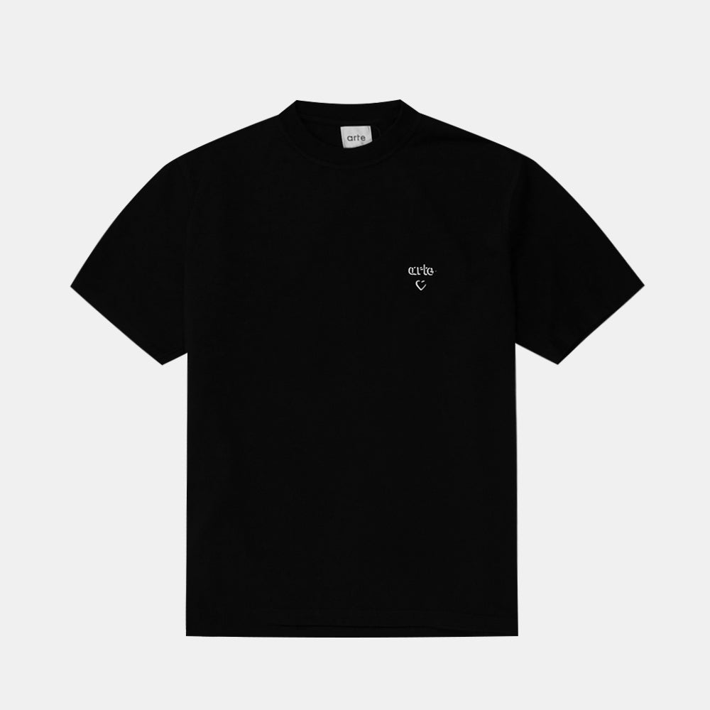 Arte Antwerp T-shirt Heart Black Aw25-104t