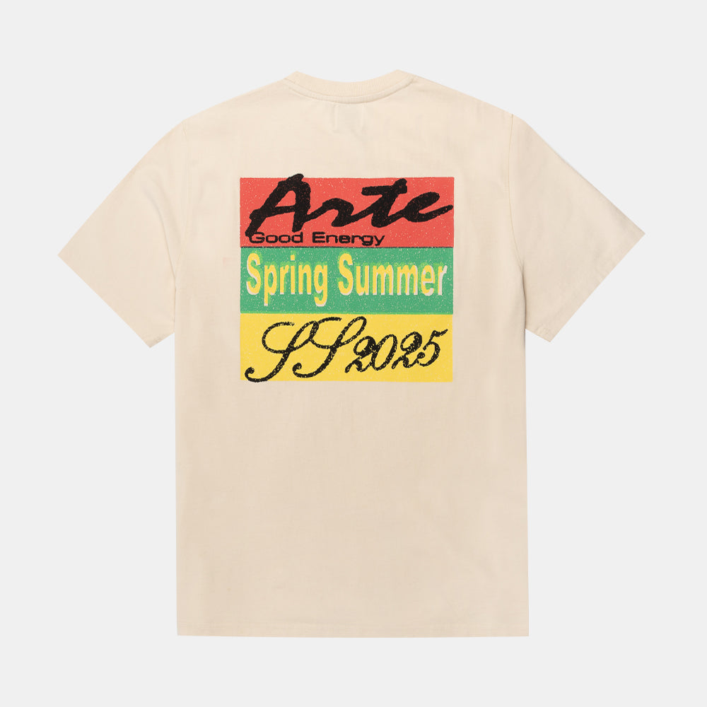 Arte Antwerp T-shirt Multicolor Print Cream Ss25-105t-250