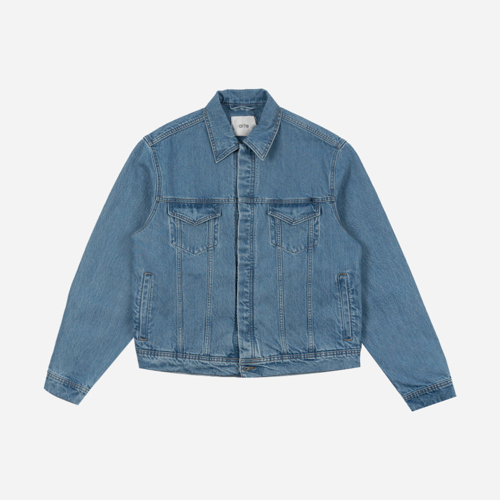 Arte Antwerp Veste Denim Bird Back Bleach 014j-481