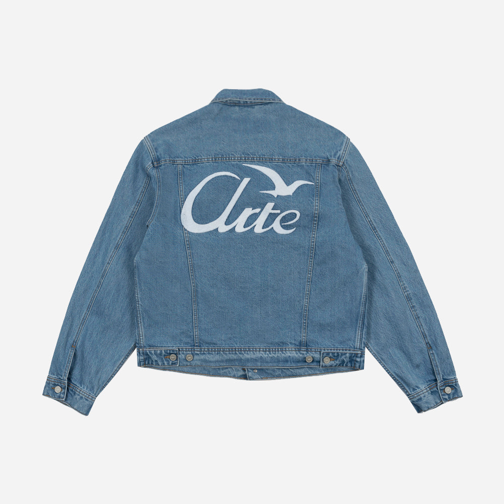 Arte Antwerp Veste Denim Bird Back Bleach 014j-481