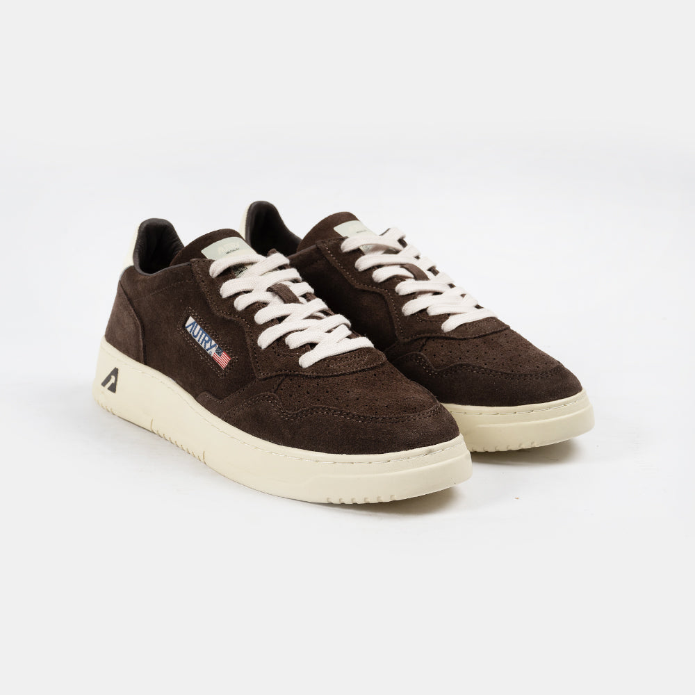 Autry Medalist Low Finish/Suede Moka/Wht