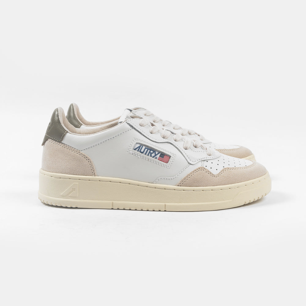 Autry Medalist Low Leat/Suede White/Cvrt/Gr Aulm-ls77