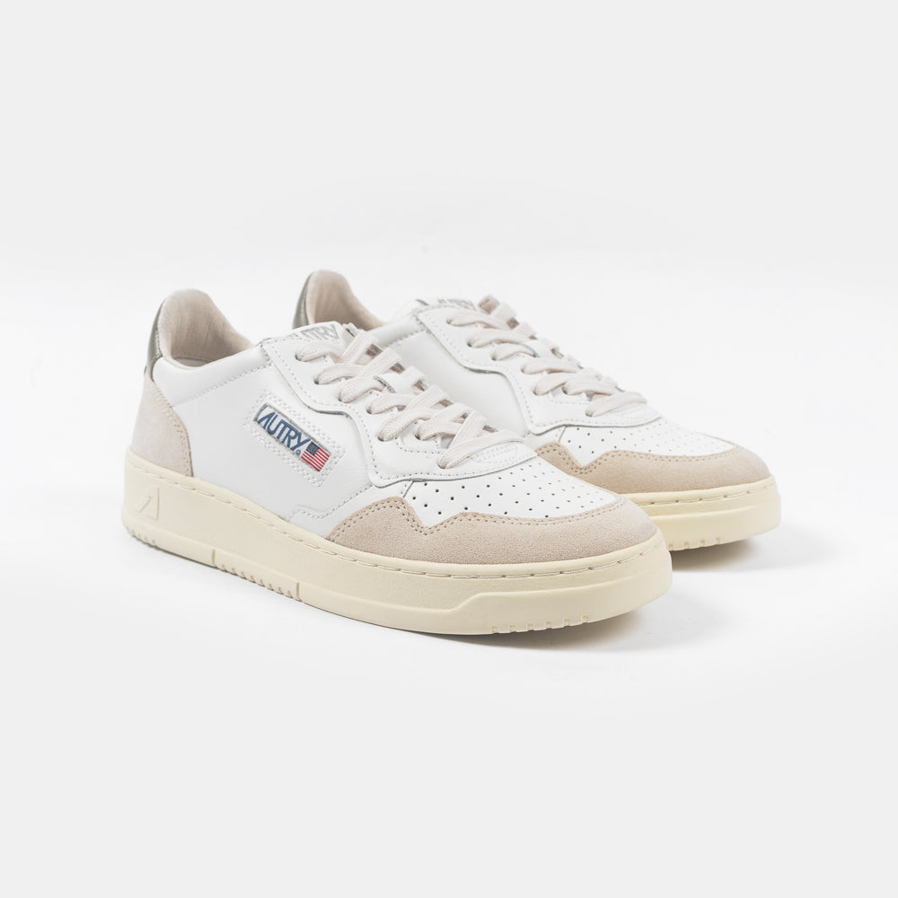 Autry Medalist Low Leat/Suede White/Cvrt/Gr Aulm-ls77